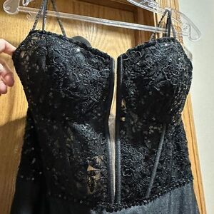 Elegant Black Lace Dress